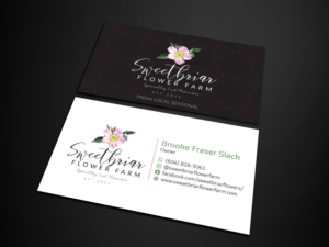 Visitenkarten-Design von Verified artistry (Design garden) für Sweetbriar Flower Farm | Design: #23970906