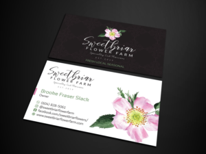 Business Card Design by Verified artistry (Design garden) for Sweetbriar Flower Farm | Design: #23970909