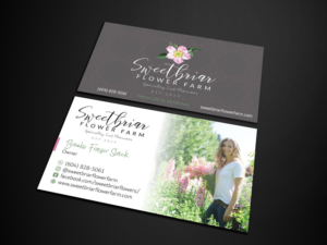 Business Card Design by Verified artistry (Design garden) for Sweetbriar Flower Farm | Design: #23994399