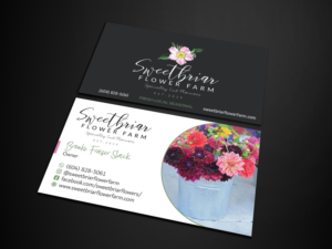 Visitenkarten-Design von Verified artistry (Design garden) für Sweetbriar Flower Farm | Design: #23996802