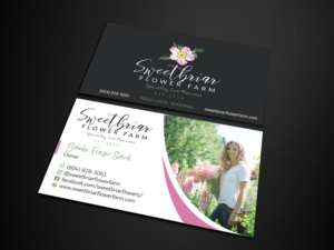 Visitenkarten-Design von Verified artistry (Design garden) für Sweetbriar Flower Farm | Design: #24001801