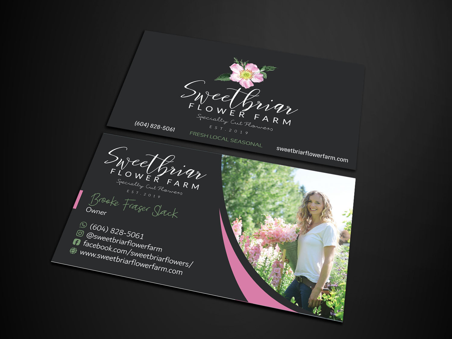 Design de Carte de Visite par Verified artistry (Design garden) pour Sweetbriar Flower Farm | Design #24001804