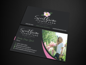 Business Card Design by Verified artistry (Design garden) for Sweetbriar Flower Farm | Design: #24001804