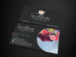 Visitenkarten-Design von Verified artistry (Design garden) für Sweetbriar Flower Farm | Design: #24001805