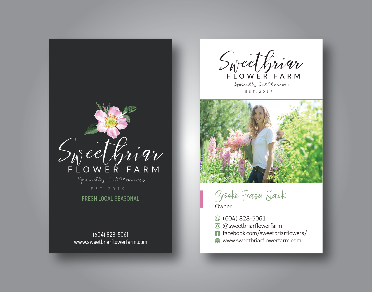 Diseño de Tarjeta de Presentación por Verified artistry (Design garden) para Sweetbriar Flower Farm | Diseño #24001807