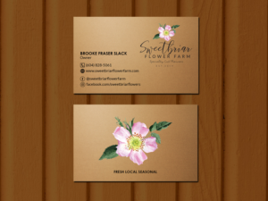 Business Card Design by Creations Box 2015 for Sweetbriar Flower Farm | Design: #23883609