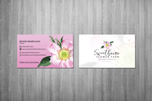 Business Card Design by Creations Box 2015 for Sweetbriar Flower Farm | Design: #23883612