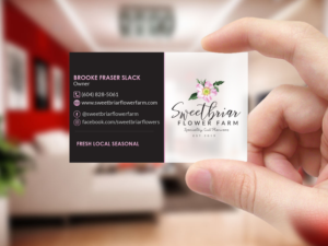 Business Card Design by Creations Box 2015 for Sweetbriar Flower Farm | Design: #23883631