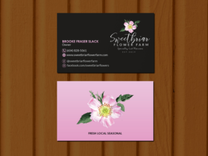 Business Card Design by Creations Box 2015 for Sweetbriar Flower Farm | Design: #23883635