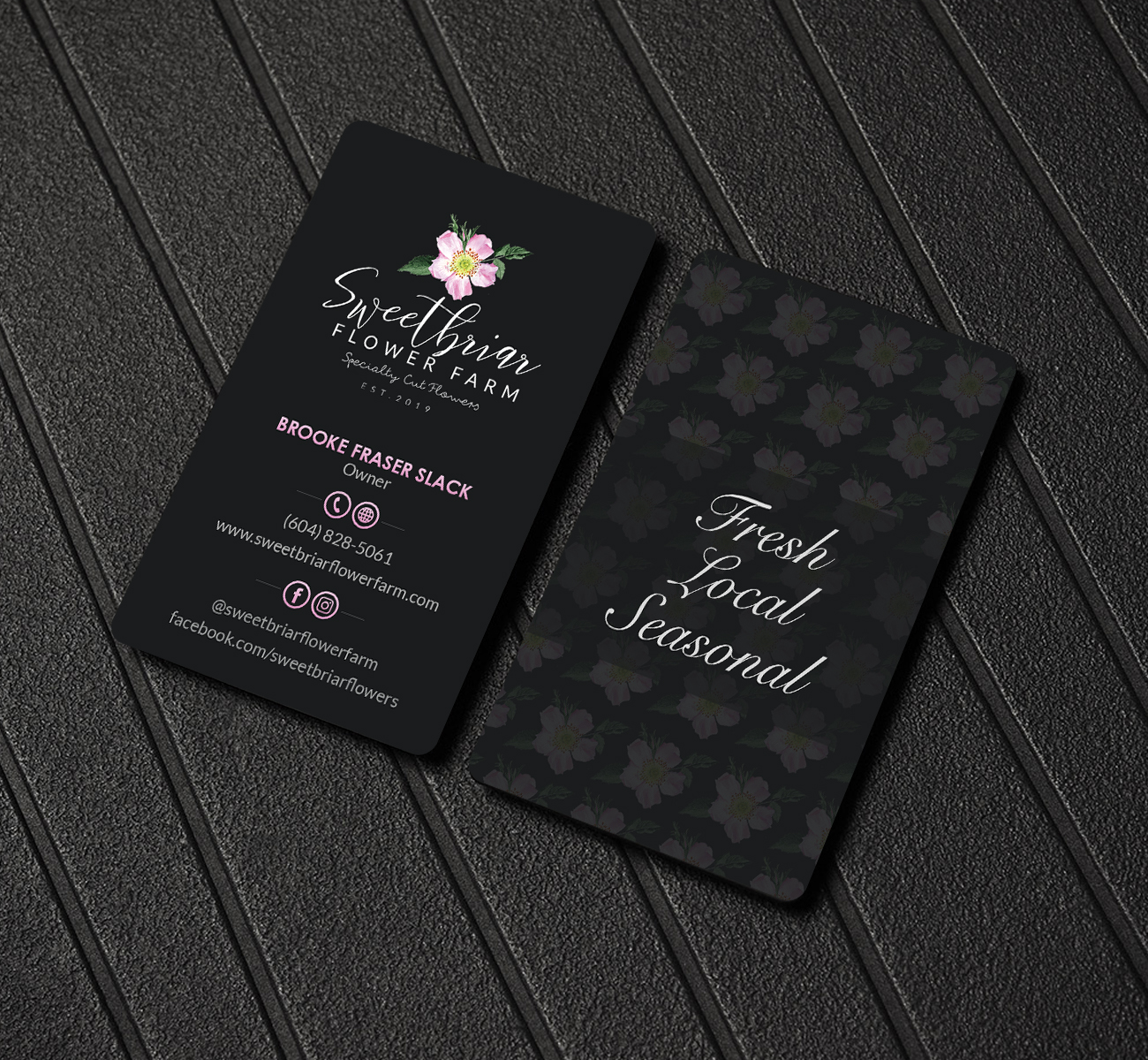 Business Card Design by Creations Box 2015 for Sweetbriar Flower Farm | Design #23887152