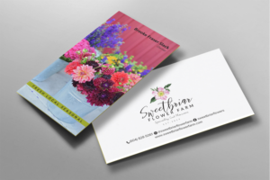 Business Card Design by chandrayaan.creative for Sweetbriar Flower Farm | Design: #23991853