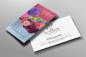 business card design for a small scale specialty cut flower farm | Diseño de Tarjeta de Presentación por chandrayaan.creative