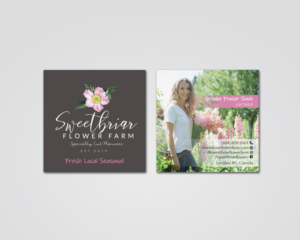 Diseño de Tarjeta de Presentación por MDesign para Sweetbriar Flower Farm | Diseño #23999752