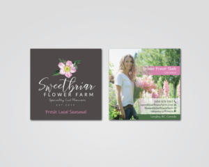 Visitenkarten-Design von MDesign für Sweetbriar Flower Farm | Design: #23999755
