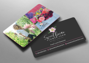 business card design for a small scale specialty cut flower farm | Diseño de Tarjeta de Presentación por sabbir049