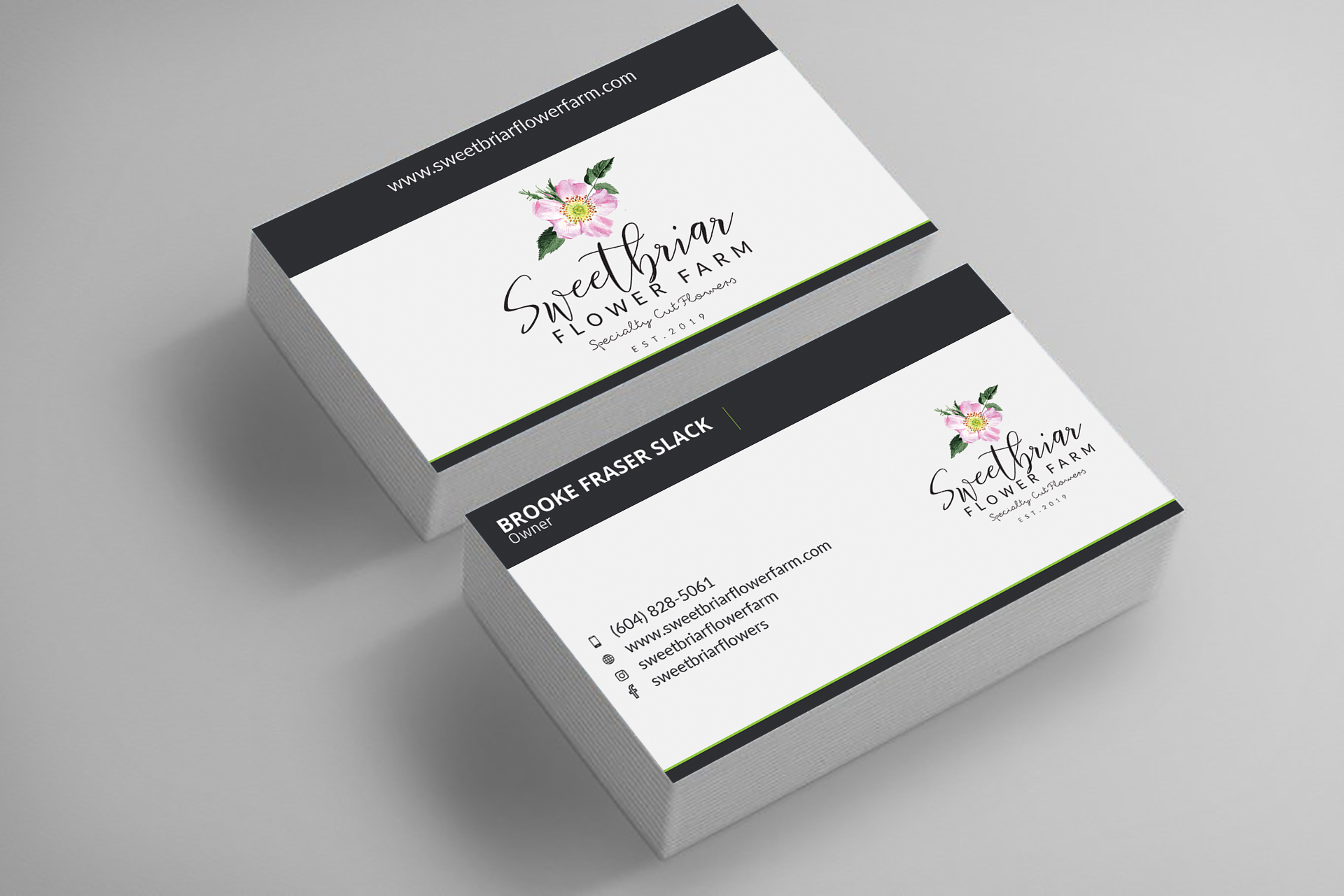 Business Card Design by Jahidul for Sweetbriar Flower Farm | Design #23913548