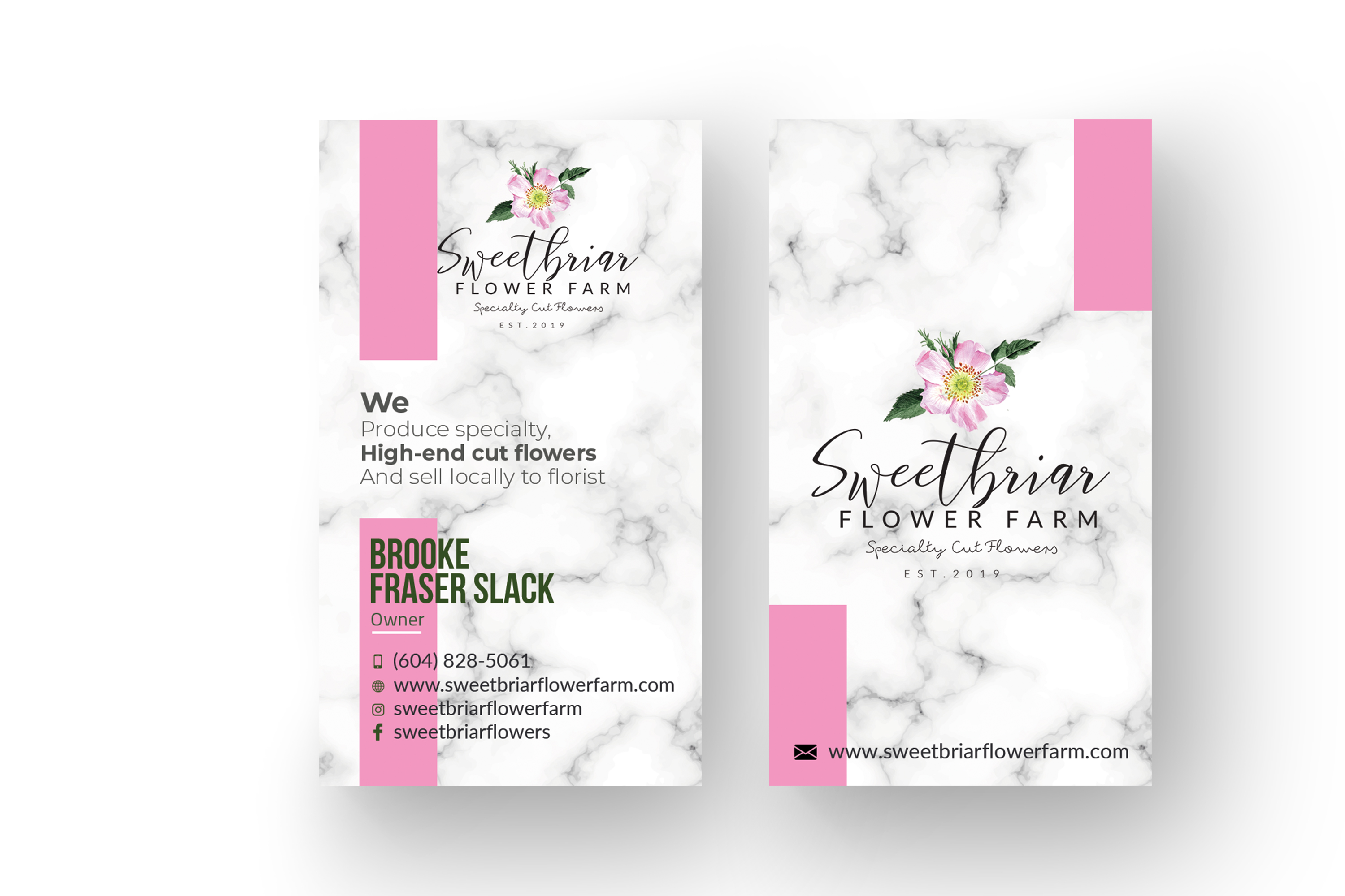 Diseño de Tarjeta de Presentación por Jahidul para Sweetbriar Flower Farm | Diseño #23920230