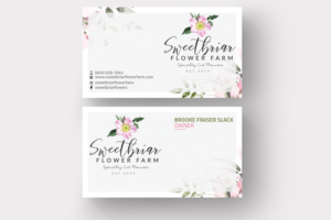 Business Card Design by Jahidul for Sweetbriar Flower Farm | Design: #23928734