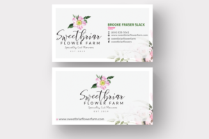Business Card Design by Jahidul for Sweetbriar Flower Farm | Design: #23928758