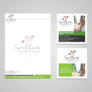 Business Card Design by Jahidul for Sweetbriar Flower Farm | Design: #23960728