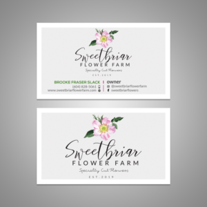 Business Card Design by Jahidul for Sweetbriar Flower Farm | Design: #23964460