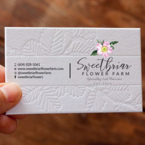 Business Card Design by Jahidul for Sweetbriar Flower Farm | Design: #23968480