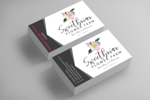 Business Card Design by Jahidul for Sweetbriar Flower Farm | Design: #23972668