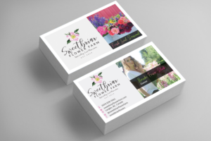 Business Card Design by Jahidul for Sweetbriar Flower Farm | Design: #24000289