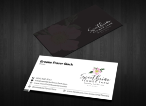 Visitenkarten-Design von Musa. A für Sweetbriar Flower Farm | Design: #23898860