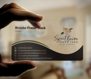 Visitenkarten-Design von Musa. A für Sweetbriar Flower Farm | Design: #23898861