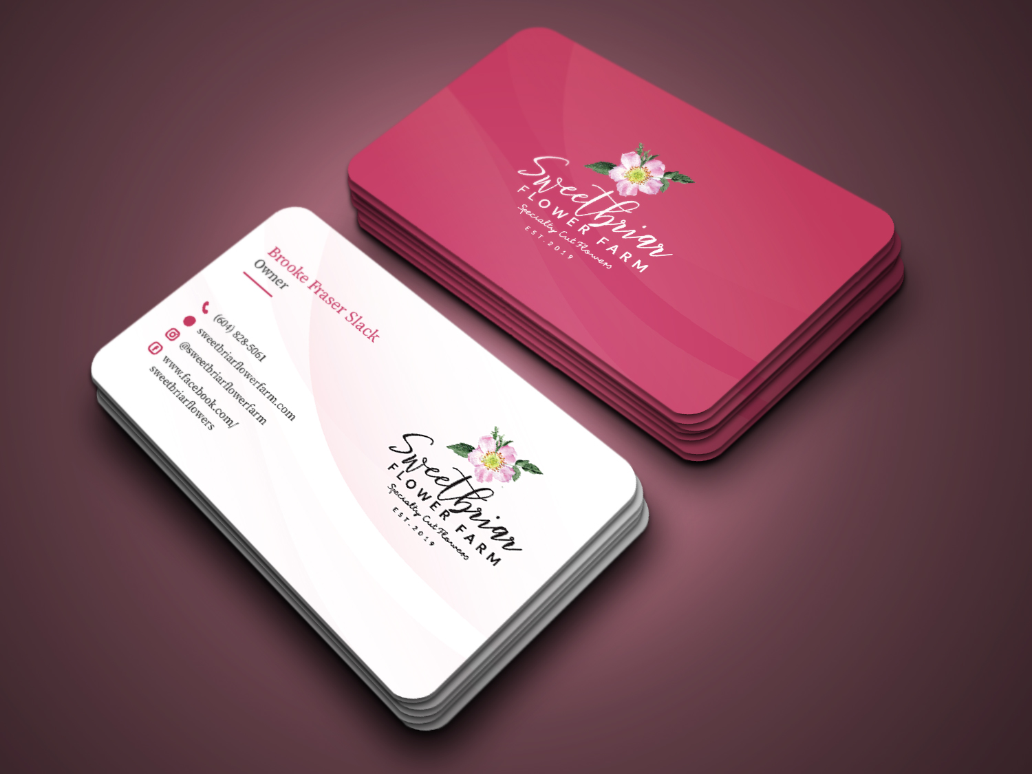 Business Card Design by Skytouch Solutions for Sweetbriar Flower Farm | Design #23976464