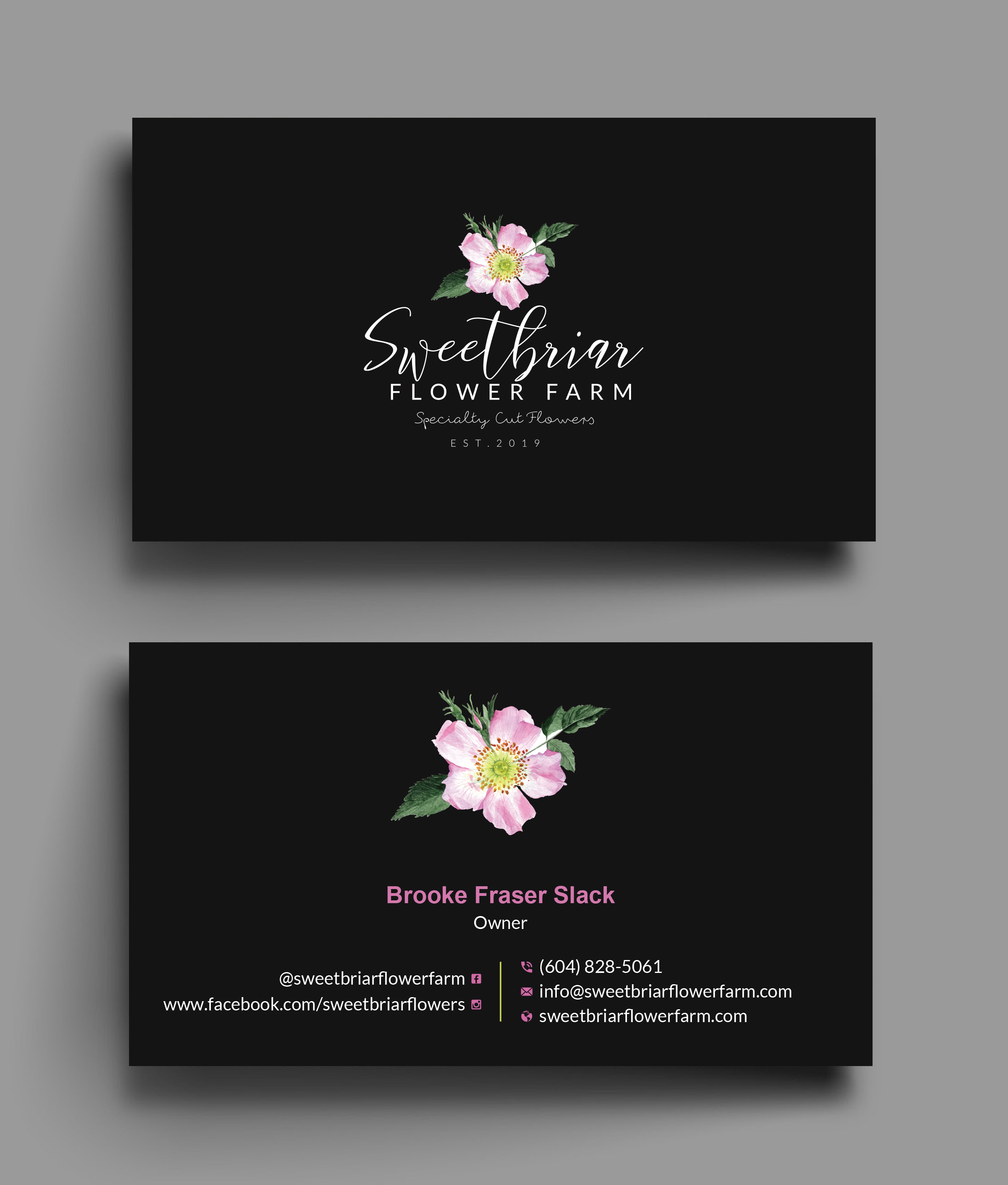 Diseño de Tarjeta de Presentación por Uttom 2 para Sweetbriar Flower Farm | Diseño #23902425