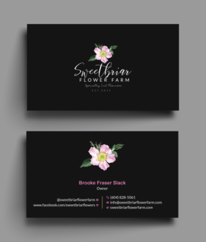 Visitenkarten-Design von Uttom 2 für Sweetbriar Flower Farm | Design: #23902425