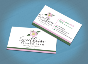Business Card Design by Graphics Design Help for Sweetbriar Flower Farm | Design: #23933638