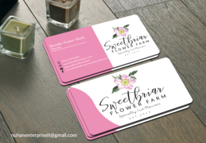 Business Card Design by Graphics Design Help for Sweetbriar Flower Farm | Design: #23933639