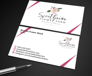 Business Card Design by Graphics Design Help for Sweetbriar Flower Farm | Design: #23933640