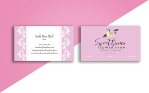Business Card Design by Graphics Design Help for Sweetbriar Flower Farm | Design: #23933651