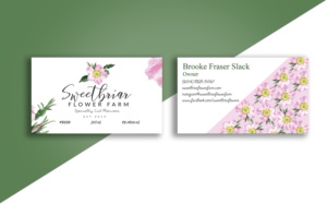 Business Card Design by Graphics Design Help for Sweetbriar Flower Farm | Design: #23933652