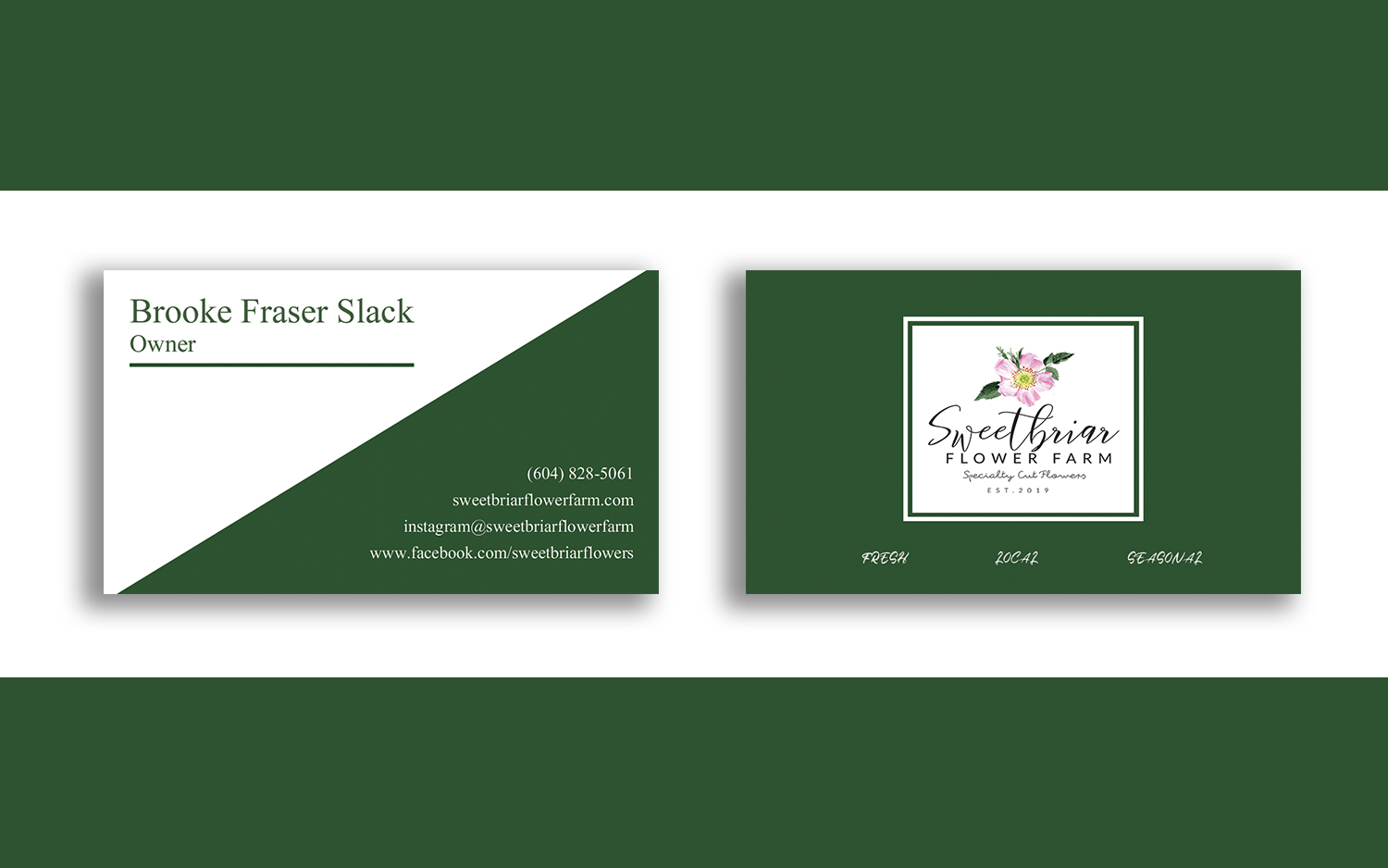 Business Card Design by Graphics Design Help for Sweetbriar Flower Farm | Design #23933667