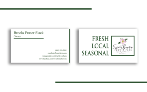 Business Card Design by Graphics Design Help for Sweetbriar Flower Farm | Design: #23933668