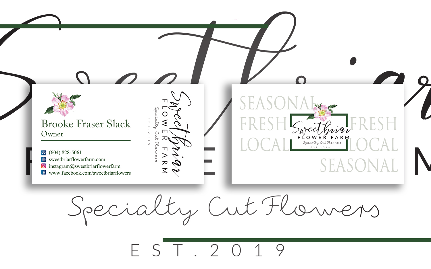 Business Card Design by Graphics Design Help for Sweetbriar Flower Farm | Design #23933669