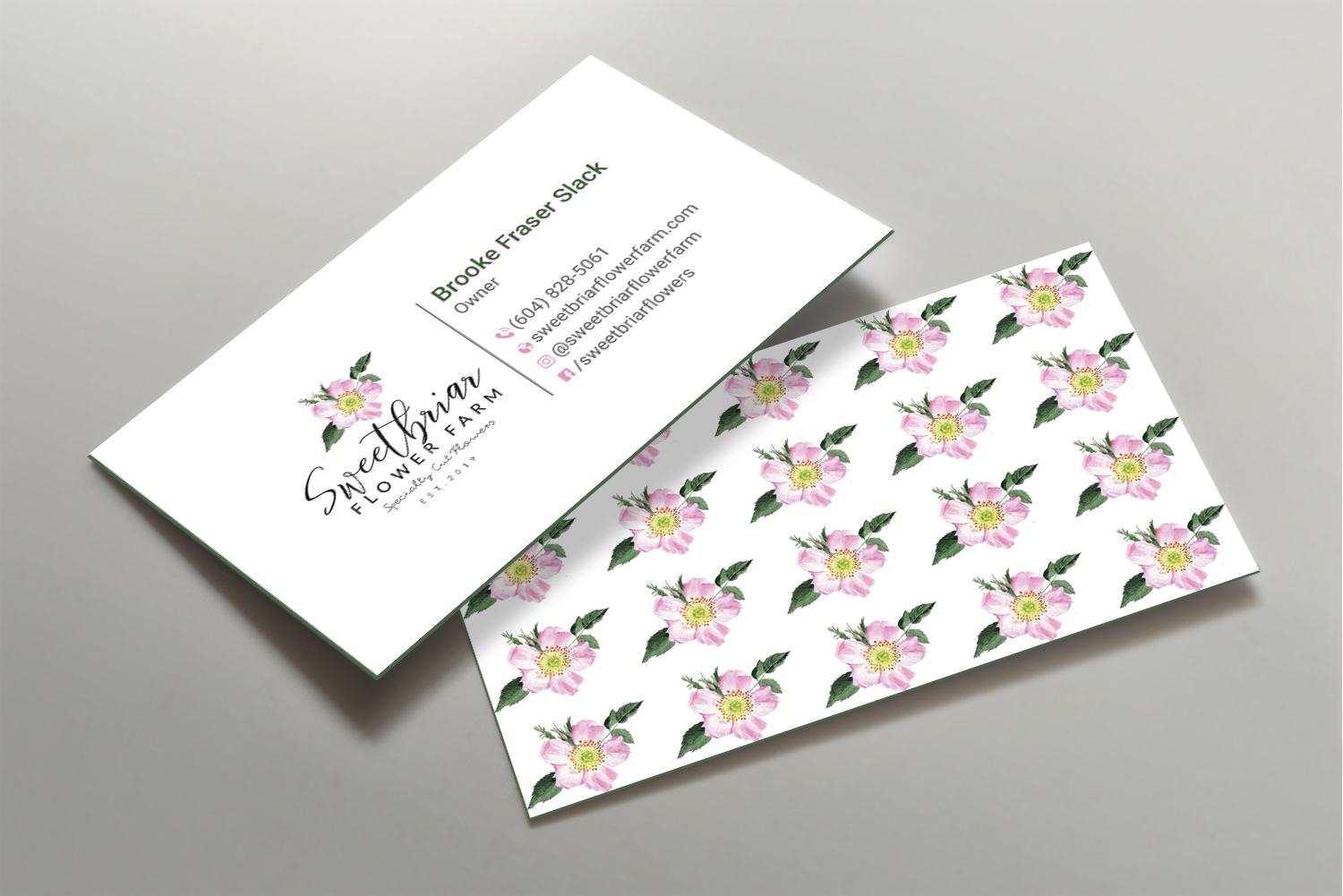 Visitenkarten-Design von DesignShout für Sweetbriar Flower Farm | Design #23900743