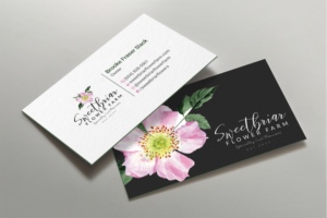Visitenkarten-Design von DesignShout für Sweetbriar Flower Farm | Design: #23900753