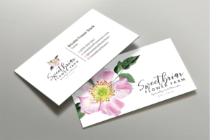 Visitenkarten-Design von DesignShout für Sweetbriar Flower Farm | Design: #23900754