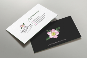 Visitenkarten-Design von DesignShout für Sweetbriar Flower Farm | Design: #23900778