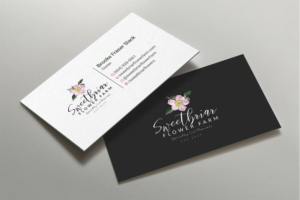 Visitenkarten-Design von DesignShout für Sweetbriar Flower Farm | Design: #23900804