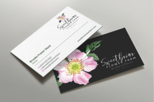 Visitenkarten-Design von DesignShout für Sweetbriar Flower Farm | Design: #23900885