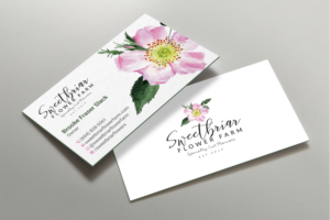 Business Card Design by DesignShout for Sweetbriar Flower Farm | Design: #23900970