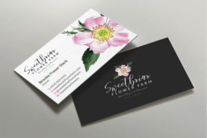 Business Card Design by DesignShout for Sweetbriar Flower Farm | Design: #23900971