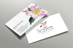 Business Card Design by DesignShout for Sweetbriar Flower Farm | Design: #23900980